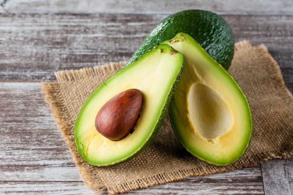 Avocado is part of the salad, which strengthens male potency