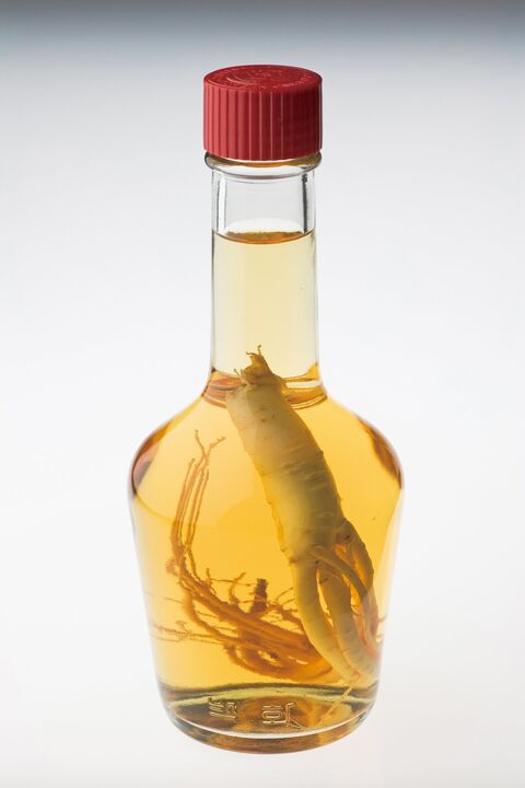 Natural aphrodisiac that improves a man's sex life - tincture of ginseng root