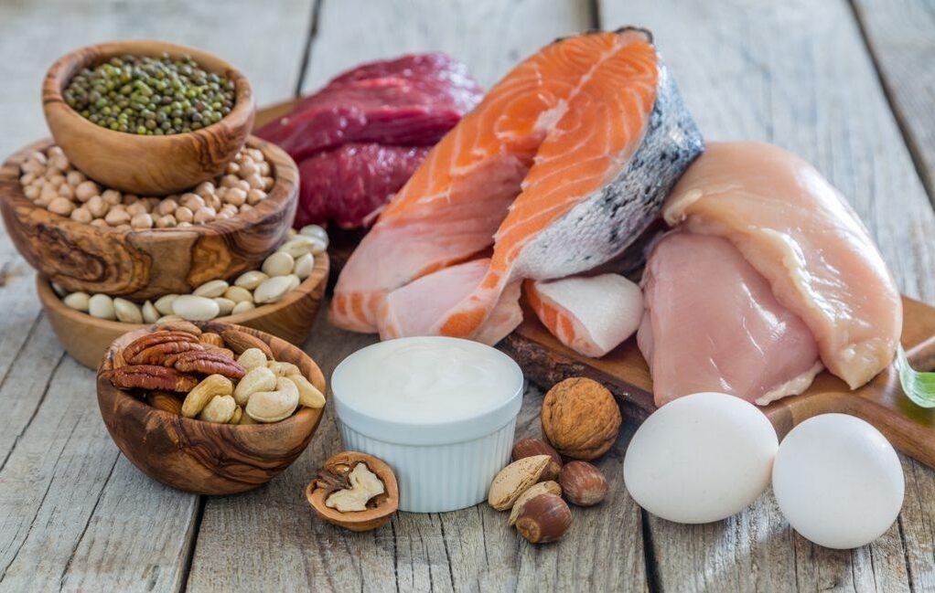 Products high in animal and vegetable proteins